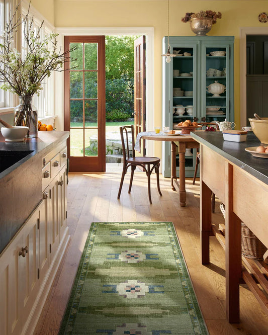 Annika Green Tufted Rug