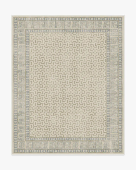 Kairos Ivory & Blue Tufted Rug